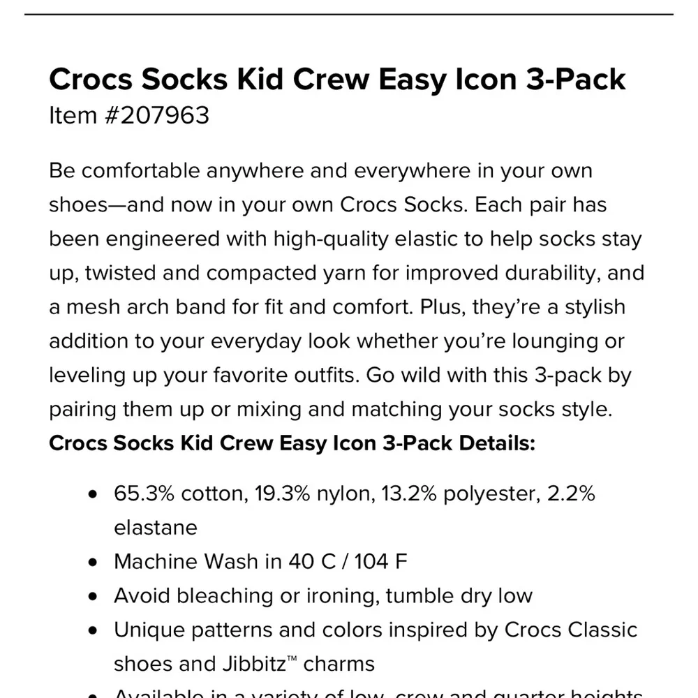 CROCS SOCKS Big Kid - Picture 4 of 10